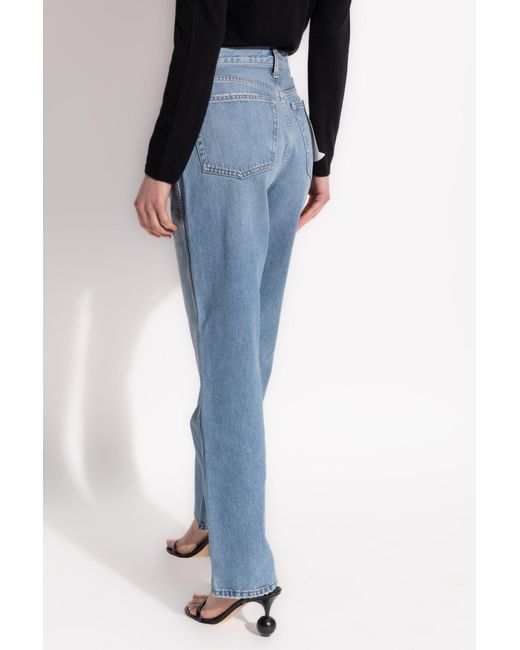 Re/done Black Jeans With Straight Legs
