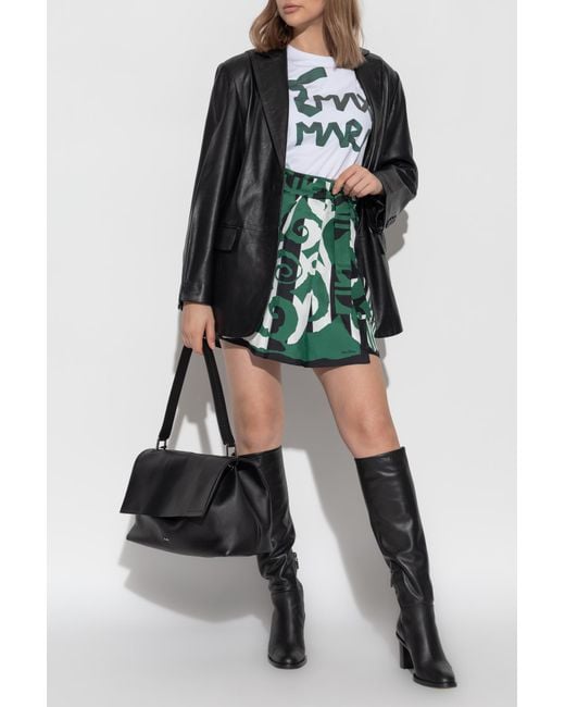 Max Mara Gray T-Shirt "Calcio"