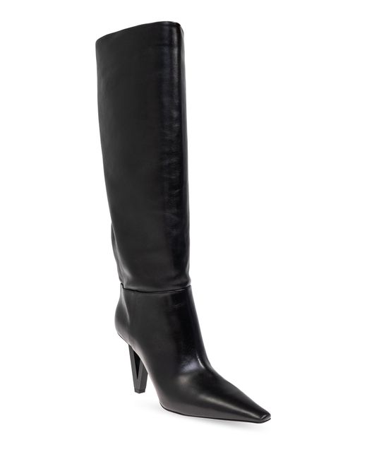 Versace Black Heeled Boots