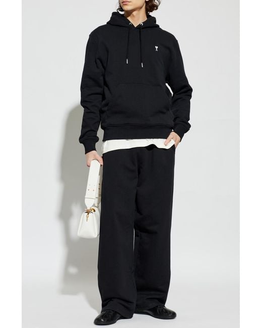 AMI Black Sweatshirt With Logo for men