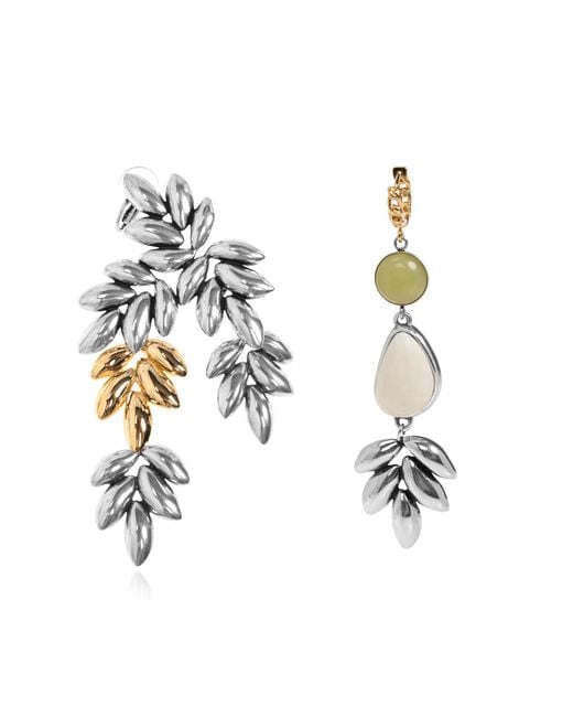 Isabel Marant Metallic Asymmetric Earrings