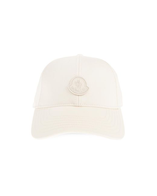 Moncler White Baseball Cap