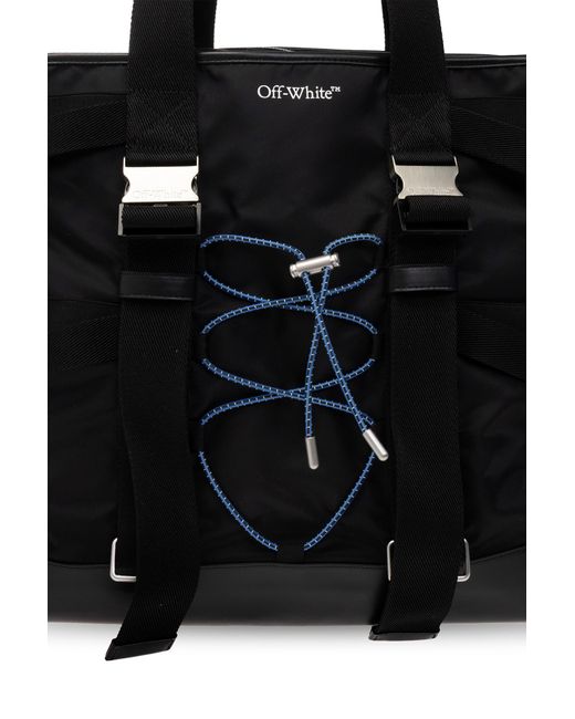 Off White c o Virgil Abloh Duffel Bag With Logo in Black for Men