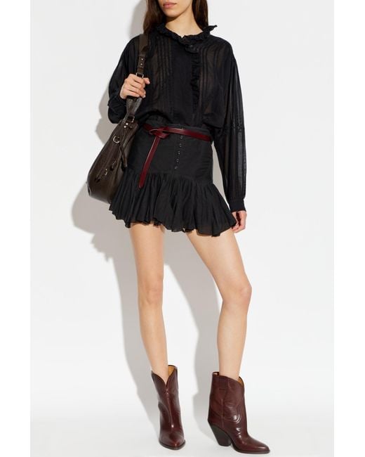 Isabel Marant Black Skirt 'Daneen'