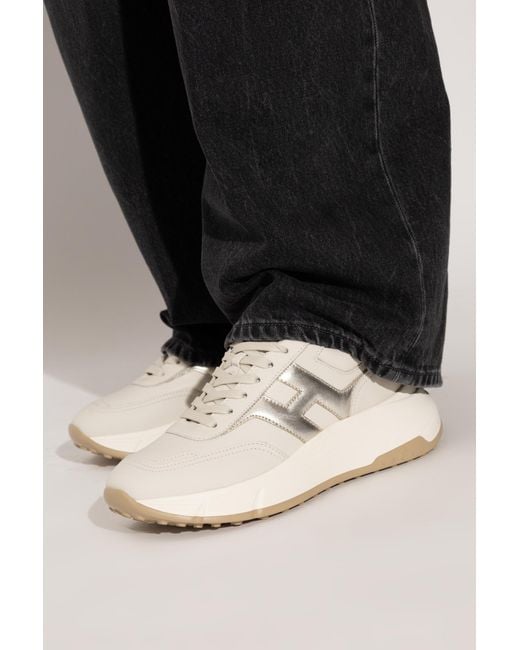 Hogan White "Hi-Fi" Sports Shoes