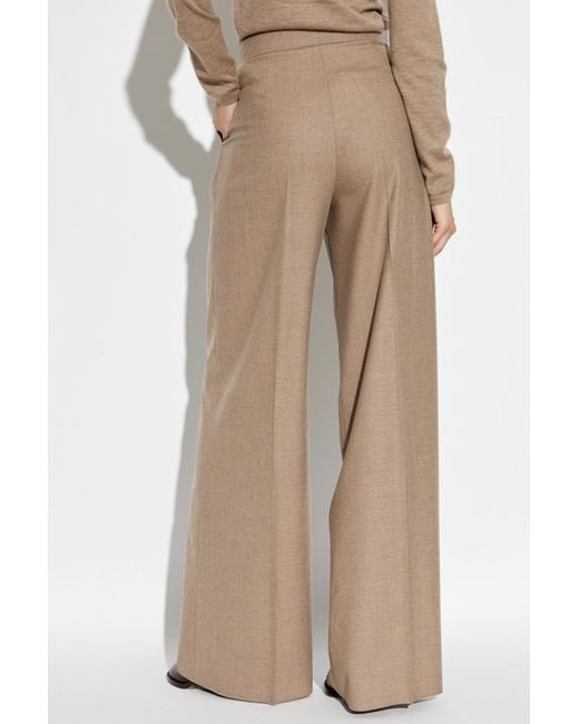 Max Mara Brown Creased Trousers 'Zulia'