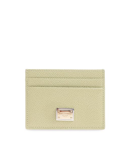 Dolce & Gabbana Natural Leather Card Holder