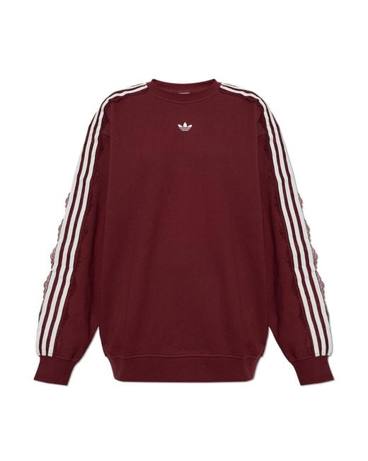 Adidas Originals Red 'Oversize' Sweatshirt
