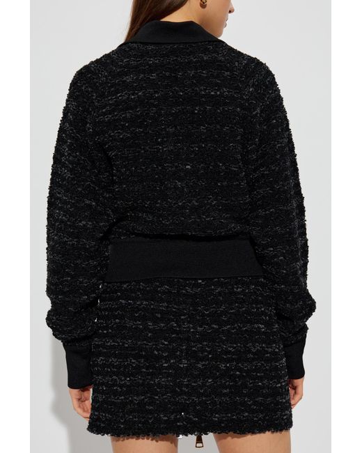 Balmain Black Jacket With Decorative Buttons