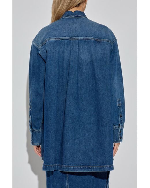 Sportmax Blue Denim Shirt 'Eridani'