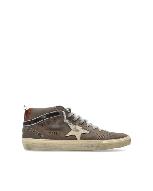 Golden Goose Deluxe Brand Brown "Mid Star Classic" Sports Shoes for men