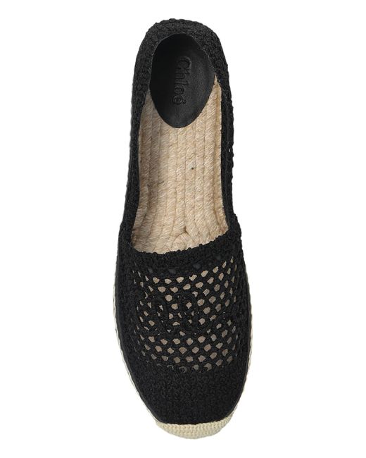 Chloé Black Espadrilles Isla