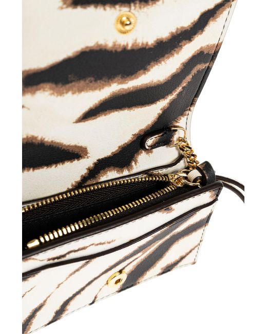 Ganni Natural Wallet With Print