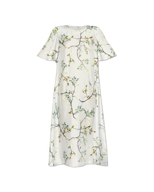 Munthe White Floral Pattern Dress,