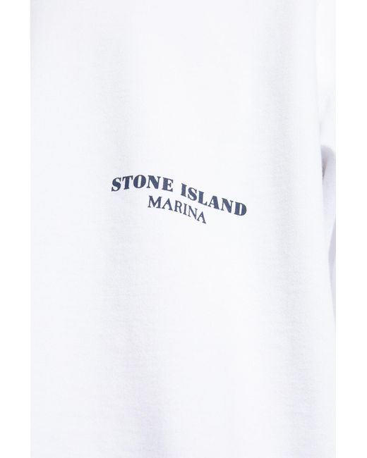 Stone Island Blue Sweatshirt From The 'Marina' Collection for men