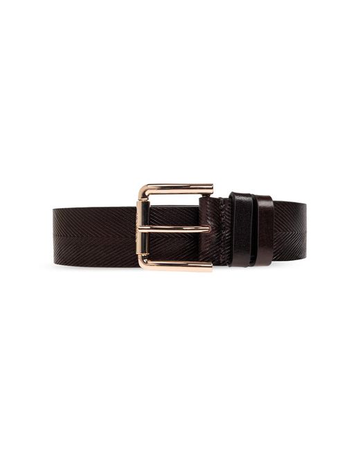 Max Mara Black 'Angizia' Leather Belt