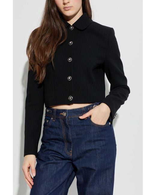 Versace Black Wool Jacket