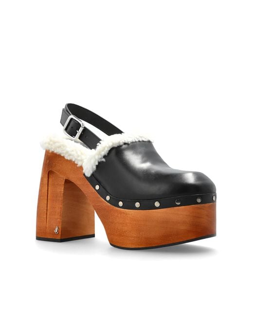 Jimmy Choo Black 'Alida' Platform Shoes