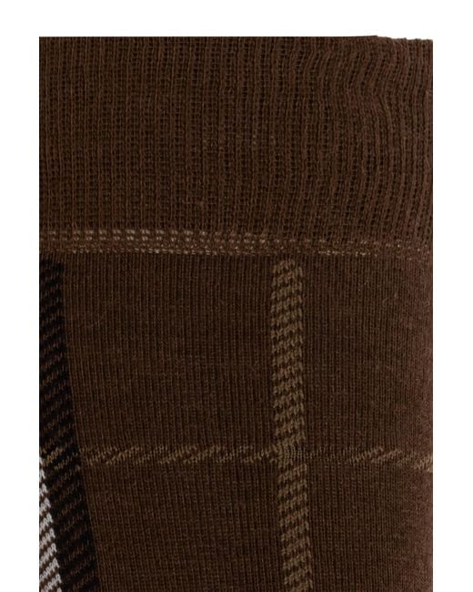 Burberry Brown Socks for men