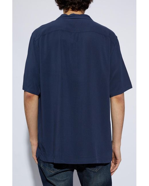 AllSaints Blue 'venice' Relaxed-fitting Shirt, for men