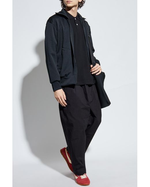 COMME DES GARÇONS PLAY Black Polo With Logo Patch for men