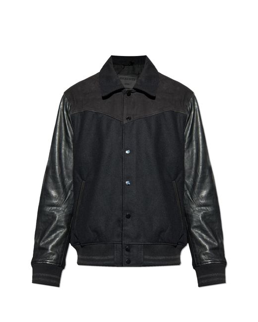 AllSaints Black "Endleton" Jacket for men