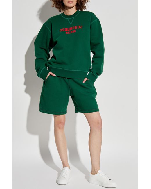 DSquared² Green Logo Shorts