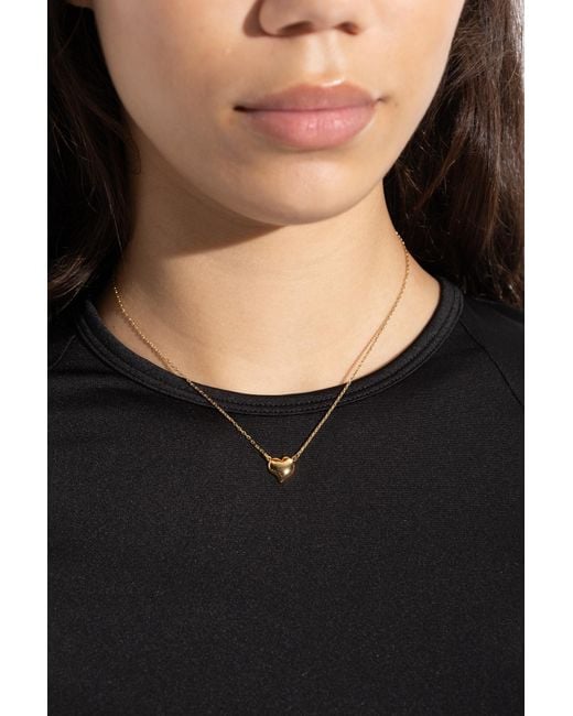 Kate Spade Metallic Necklace With Heart-Shaped Pendant