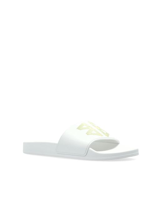 Balenciaga Blue Rubber Slides 'Pool'
