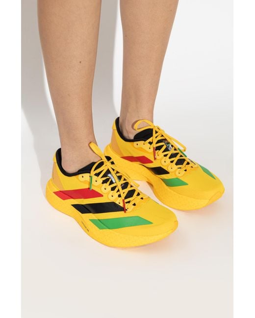 Adidas Yellow Sports Shoes 'Adizero Evo Sl Woven W'