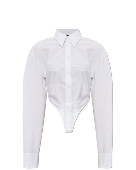 DSquared² White Asymmetric Shirt