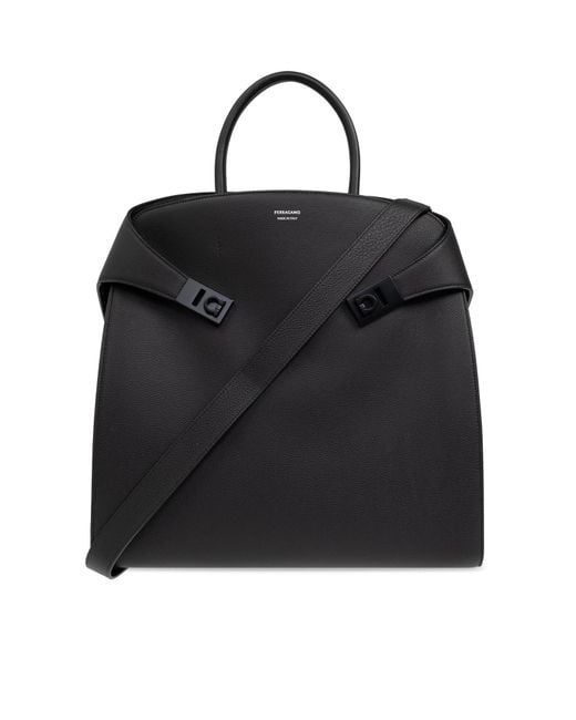 Ferragamo Black Bag Hug Type Shopper for men