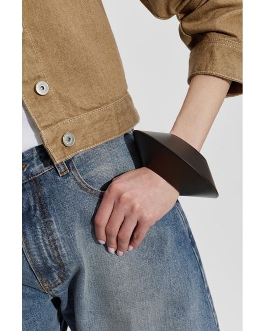 Ferragamo Brown Leather Bracelet