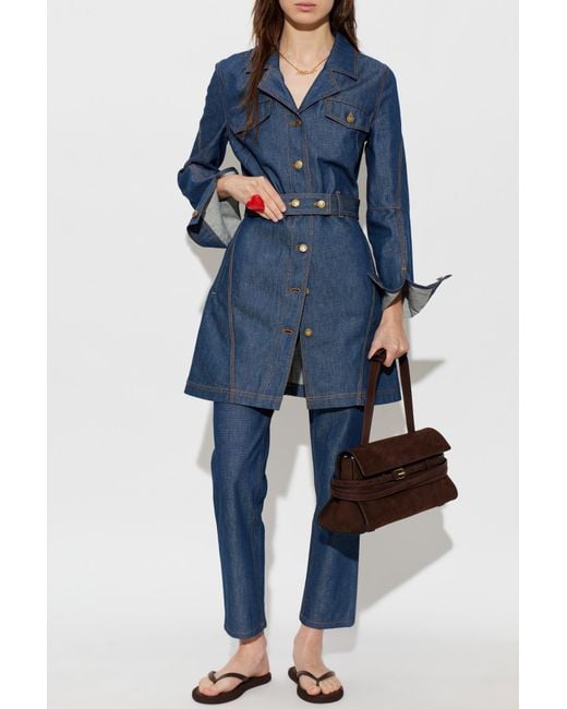 Moschino Blue Jeans With Tapered Legs