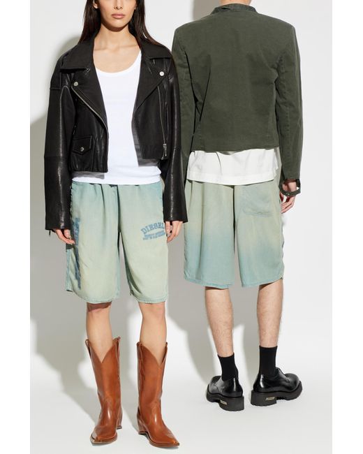 DIESEL Blue D-Enimos-Short Shorts