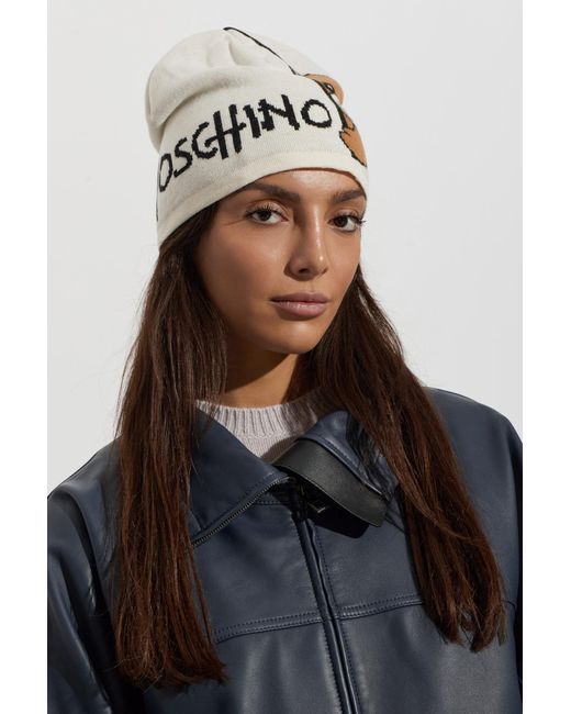 Moschino Natural Cap With Logo