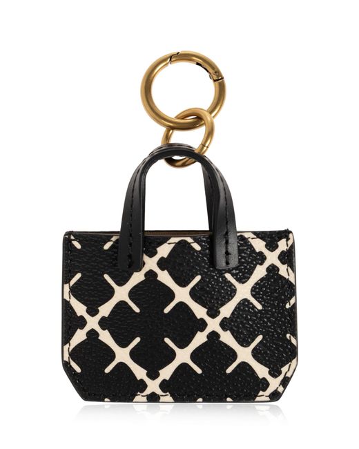 By Malene Birger Black Keychain With Pouch "Ada"