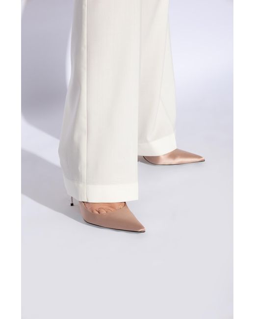Dolce & Gabbana White High-Heeled Shoes