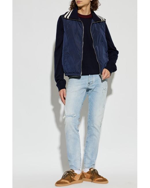 DSquared² Blue Wool Sweater for men