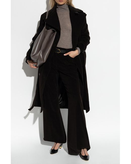Ferragamo Black Corduroy Trousers