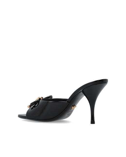 Versace Natural Heeled Mules