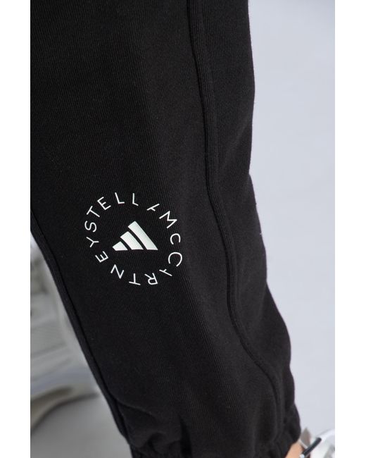 Adidas By Stella McCartney Black Sweatpants With Logo,