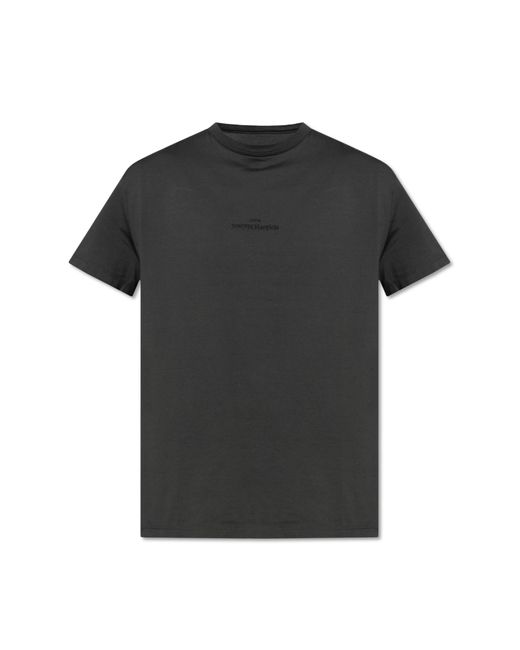 Maison Margiela Black T-Shirt With Logo for men