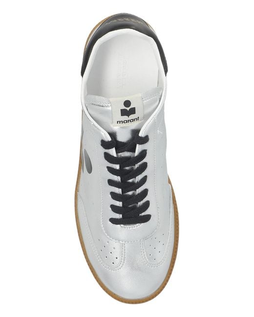 Isabel Marant Natural 'Kaycee' Leather Sneakers