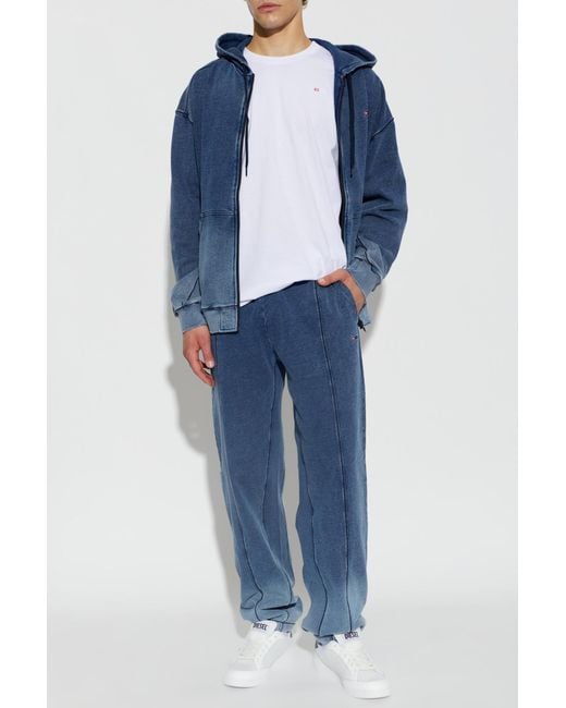 DIESEL Blue Sweatshirt 'S-Crox-Zip' for men