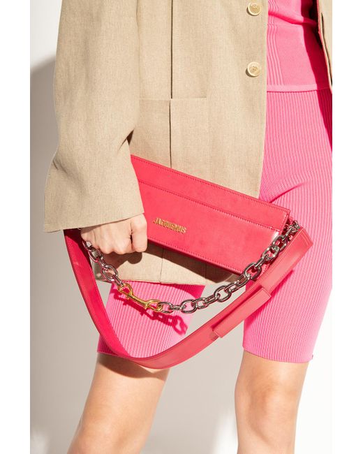 Jacquemus Leather 'le Ciuciu' Shoulder Bag in Pink | Lyst