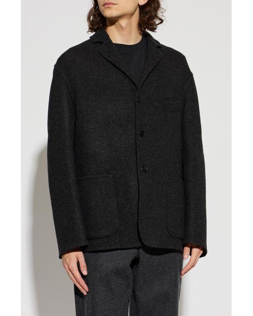 Jil Sander Black Wool Jacket for men