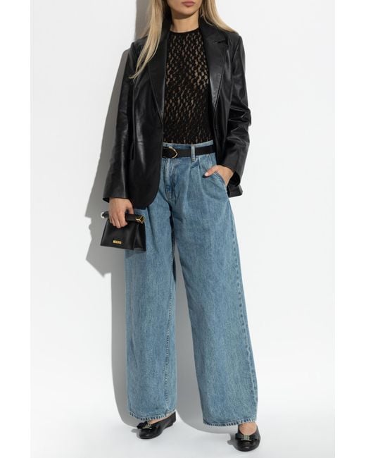 Helmut Lang Blue Jeans With Logo