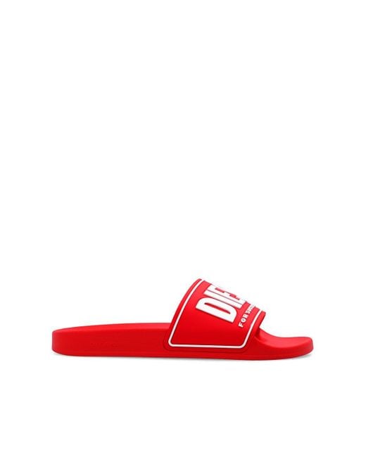 DIESEL 'sa-mayemi' Slides in Red for Men | Lyst