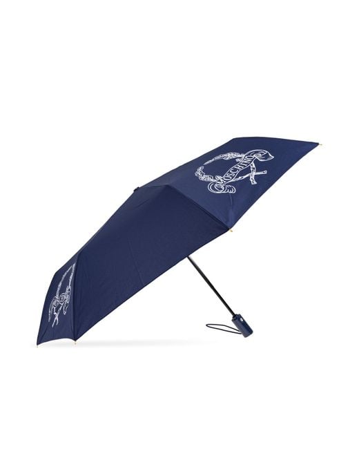 Moschino Blue Folding Umbrella